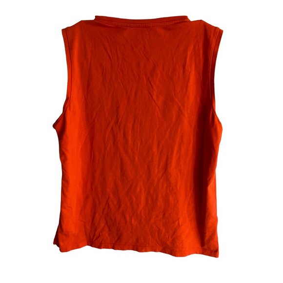 Ann Taylor Bright Red Ruffle Front Tank Top XS - Picture 5 of 9
